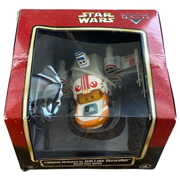Disney Other - NIB RaRe Lightning McQueen Jedi Luke Skywalker Death Star Battle Disney Cars